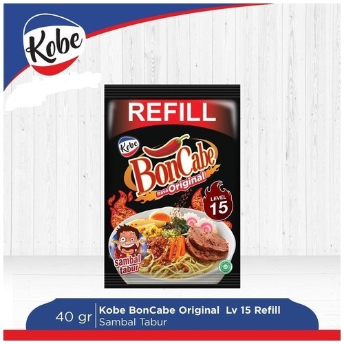 

[ 5 PACK ] KOBE BON CABE SAMBAL TABUR REFILL ORIGINAL LV.15 40g