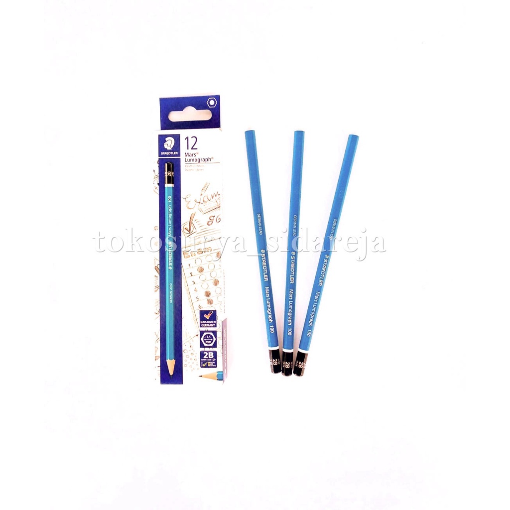 

PENSIL STAEDTLER 2B (Satuan) / ALAT TULIS PENSIL STAEDLER 2B
