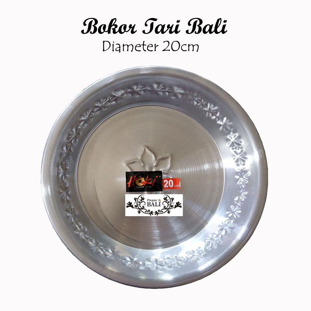 Bokor Ukir Aluminium Tebal Uk. 20cm