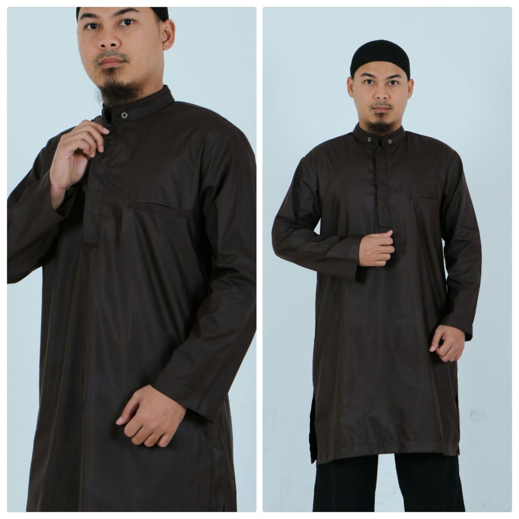 GAMIS PRIA QURTA LENGAN TANGGUNG / BAJU MUSLIM PRIA MODEL TERBARU