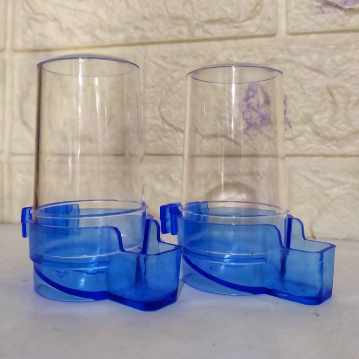 Dispenser minum 1 sett 2 pcs untuk love bird, Finch, pleci dll