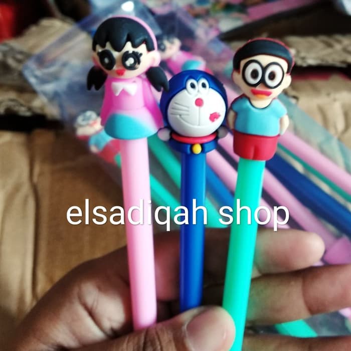 

PULPEN GEL UNIK NOBITA DKK - PULPEN GEL KARAKTER KARET LUCU