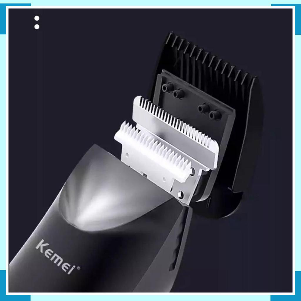 KEMEI 1838 Original Alat Cukur Rambut Hair Clipper Detailer Trimmer Pisau Keramik KM 1838 KM1838