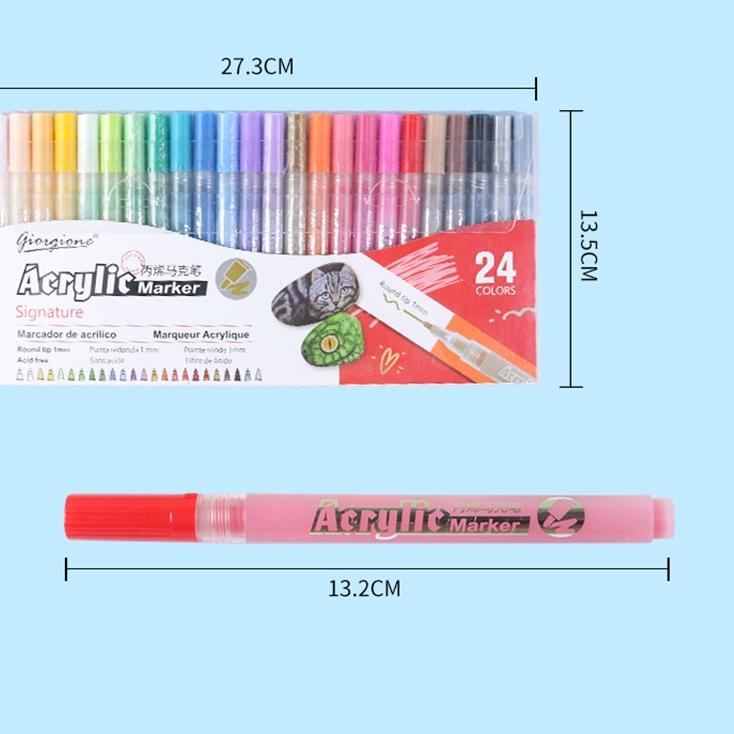 

Terbaik.. Smartfish Acrylic Marker Pen Set Premium 24 Warnas