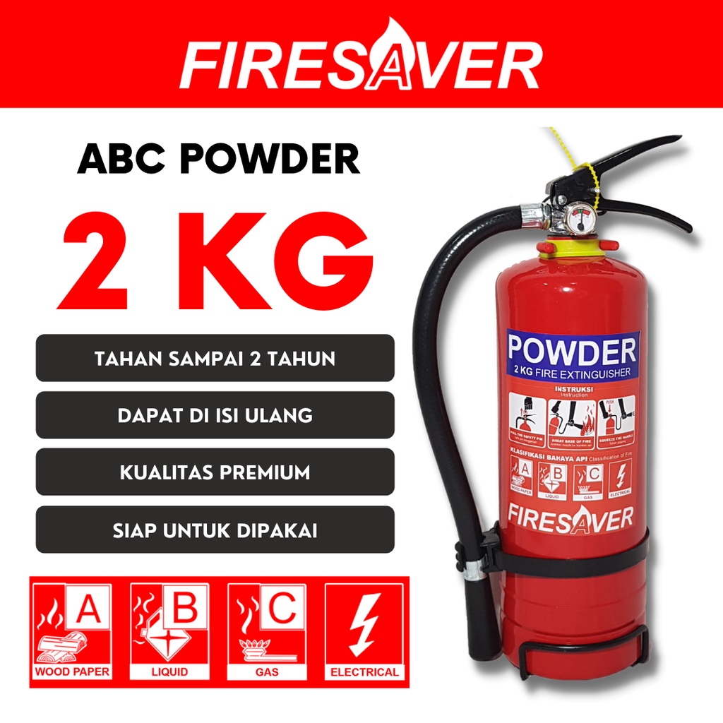 APAR 2 kg ABC Powder - Alat Pemadam Api Ringan