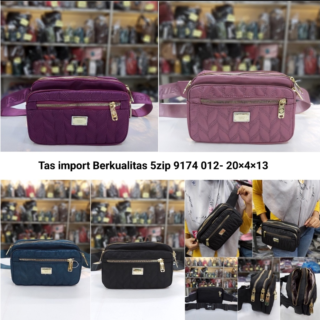 Tas pinggang selempang / bumbag /waistbag / slingbag / crossbodybag wanita