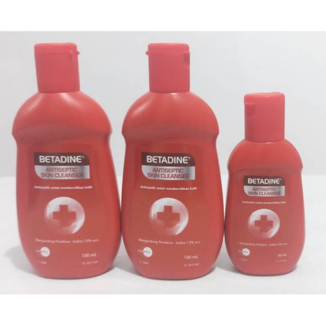 Betadine Antiseptic Skin Cleanser 100ml - Betadine Antiseptic Skin Cleanser 60ml