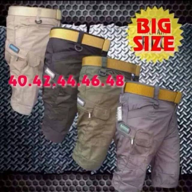  Celana  Pria PENDEK Tactical  Big size PDL ukuran  besar 