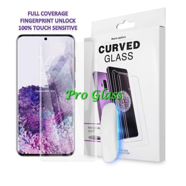 SAMSUNG S20 / S20 PLUS / S20 ULTRA UV NANO OPTICS LIQUID TEMPERED GLASS - FULL COVER