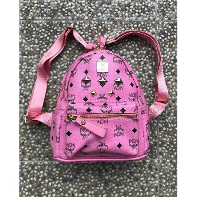 MCM PINK BACKPACK