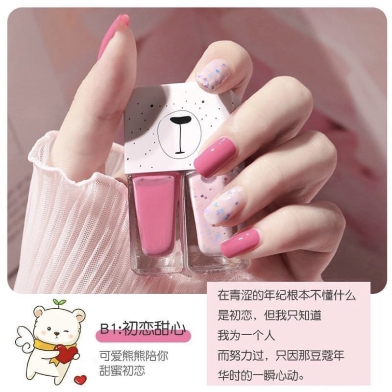 [Termurah] Kutek 2 Tone / Kuteks Korea Cat Kuku Gel Nail Polish