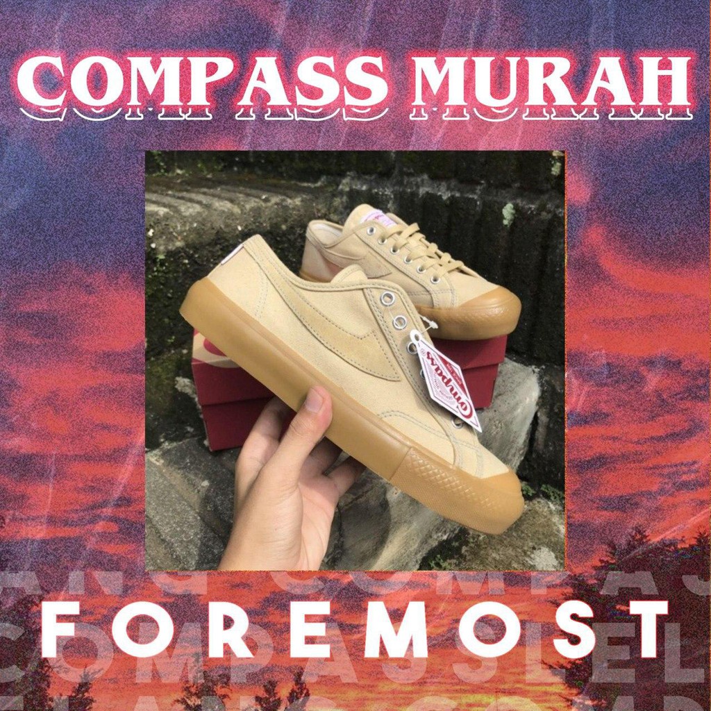 Sepatu Compass Gazelle Low Cappucino