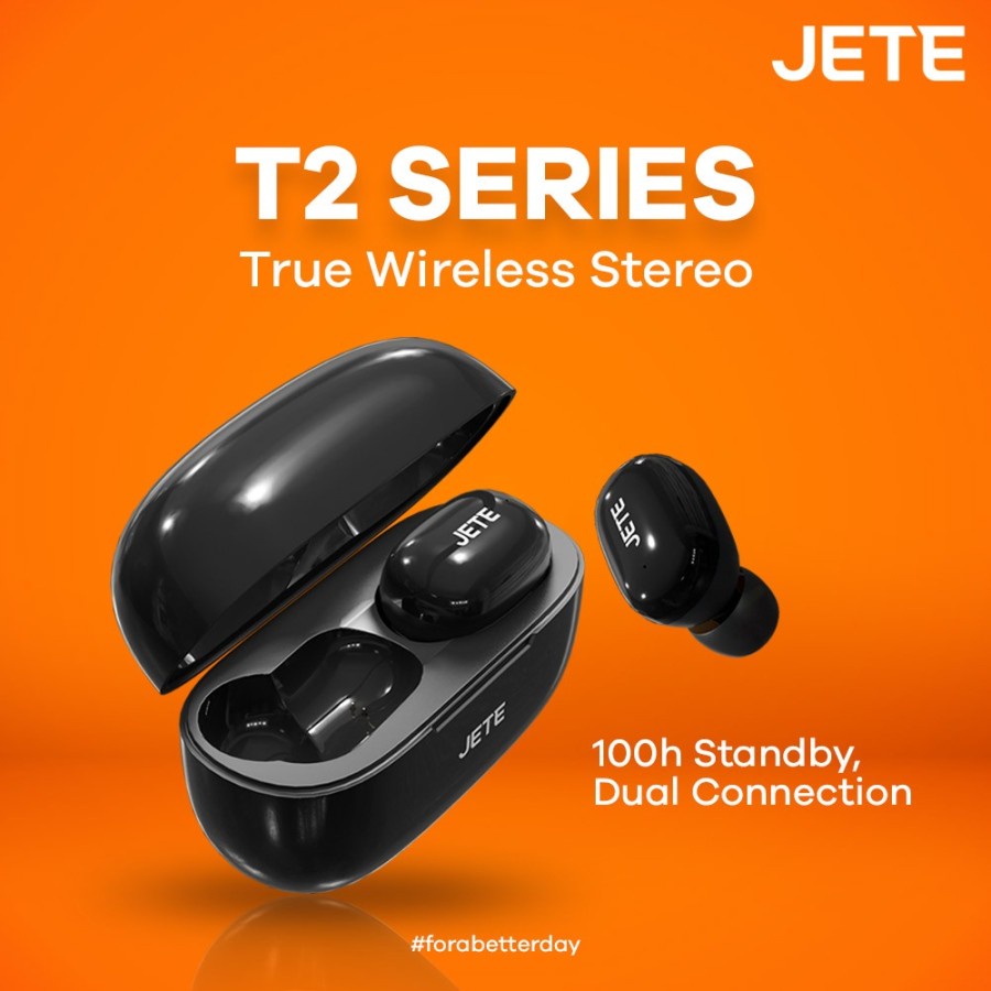 TWS Headset Bluetooth 5.1 JETE T2 - Garansi Resmi 2th