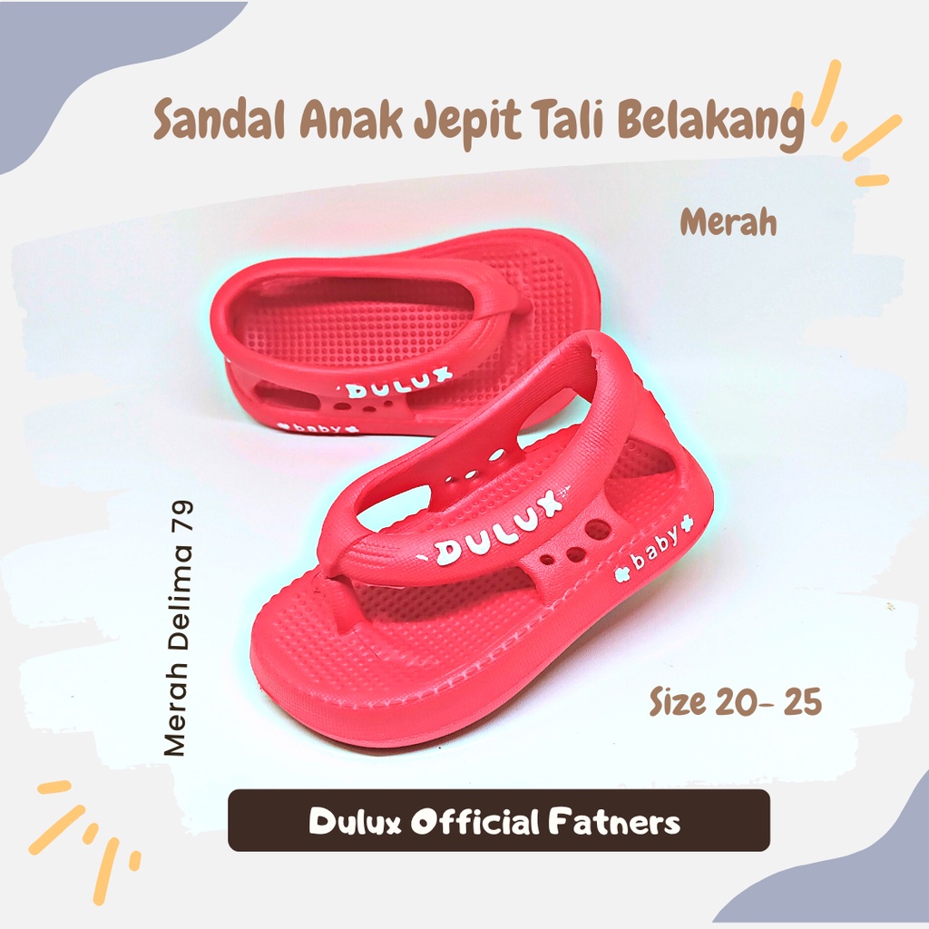 MD 79 - Sandal Anak Murah Jepit Tali Selop Kasual Usia 1-3 Tahun Ready Stok