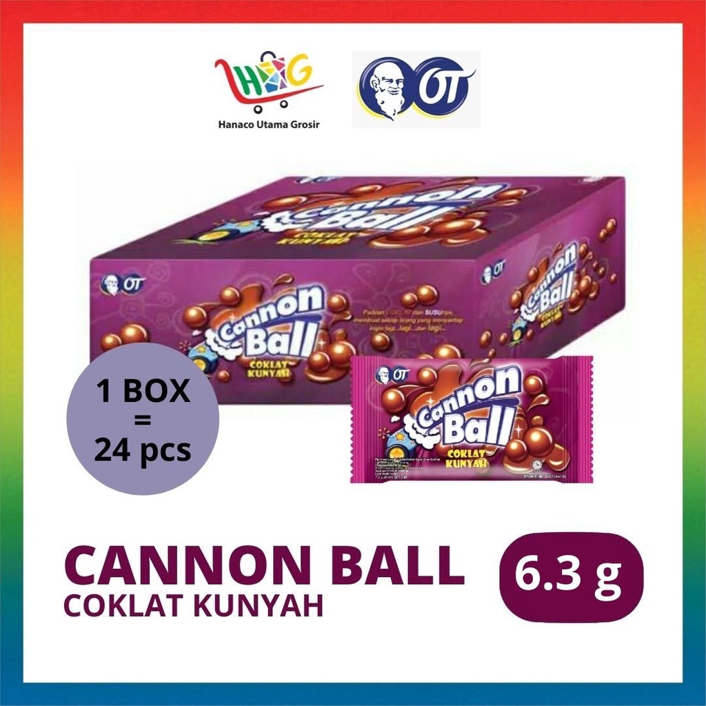 

Cannon Ball / Canon Ball Coklat 24 x 6.3gr