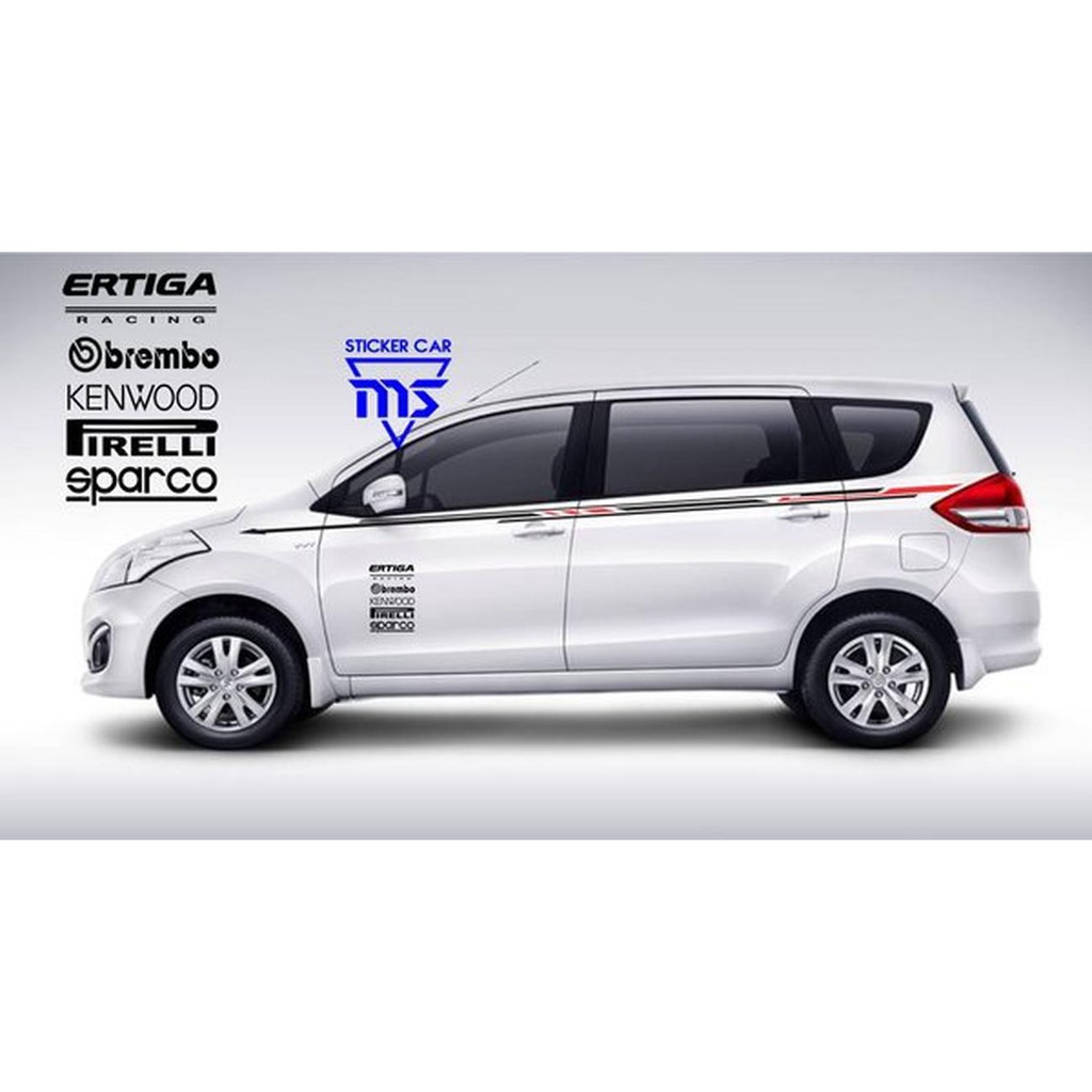 Sticker Stiker Mobil Suzuki Ertiga Side Body Sponsorship Custom T Shopee Indonesia