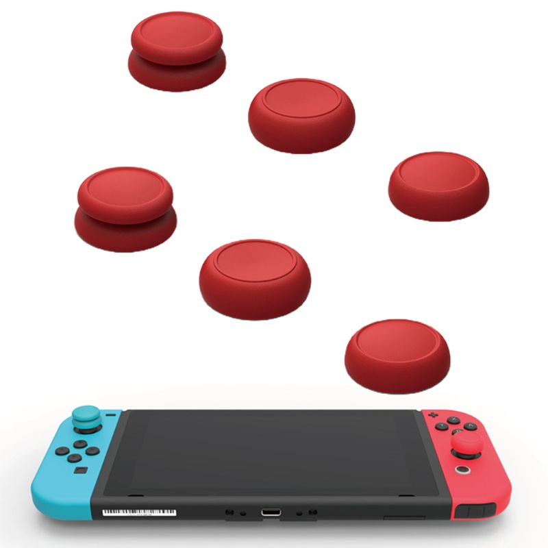 Btsg 6buah Thumb Grip Caps Untuk Switch Lite Controller Joystick Cover Thumbstick