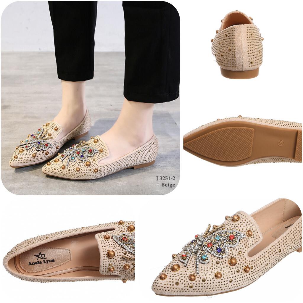 SEPATU FLAT SHOES ANELA LYNE ELEGAND 3251-2