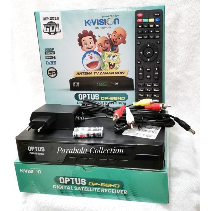 Receiver Optus Op66 Hd Garmedia New - Receiver Parabola Lgsat Optus