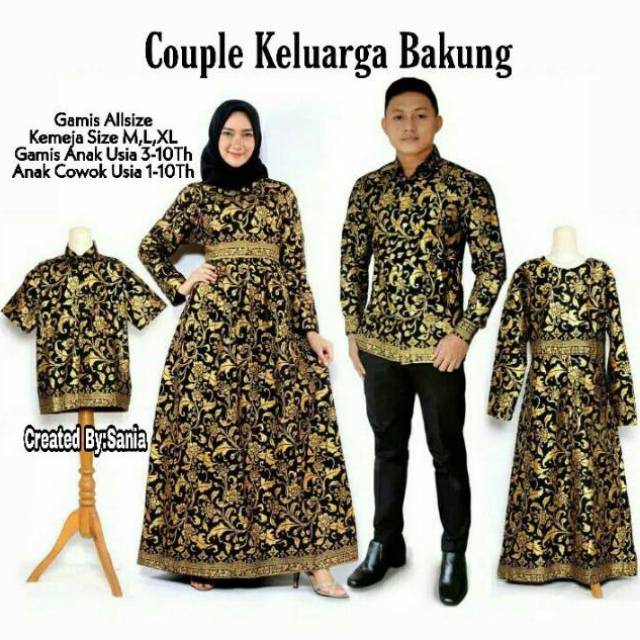 Couple keluarga Bakung original batik prada