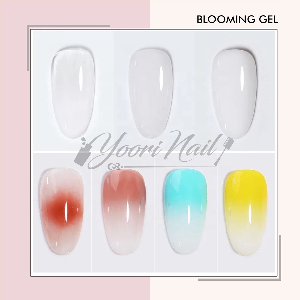 Blooming gel bloom misscheering  kutek gel blossom ombre gel  water gel nail art