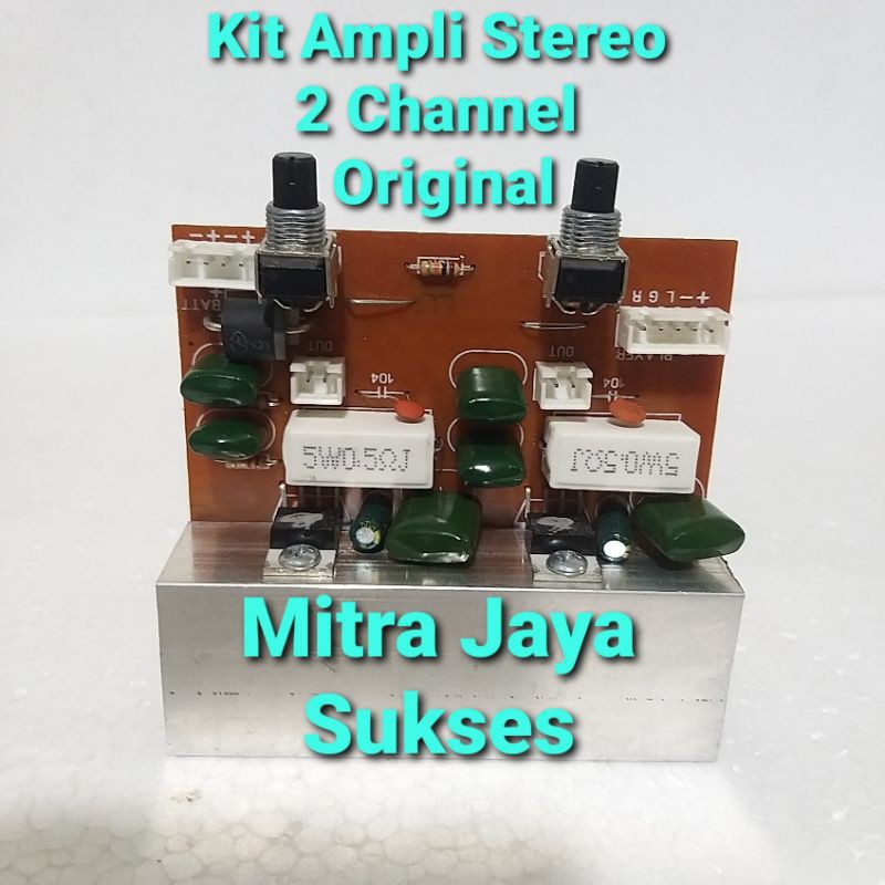 Kit Ampli Stereo 2 Channel Original Ampli Kiya Caberawit CR 602