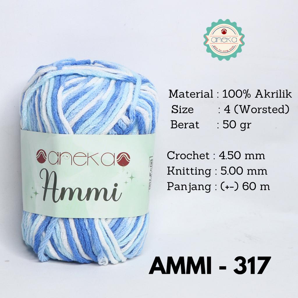 Benang Rajut Ammi / 100% Acrylic / 6 Ply Akrilik - 317