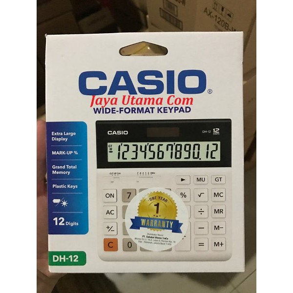 

Baru Good Quality Kalkulator Casio Dh-12 White Termurah