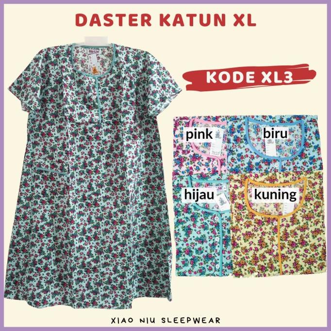Daster Katun Busui Siu-Lie Size L Xl / Daster Jumbo