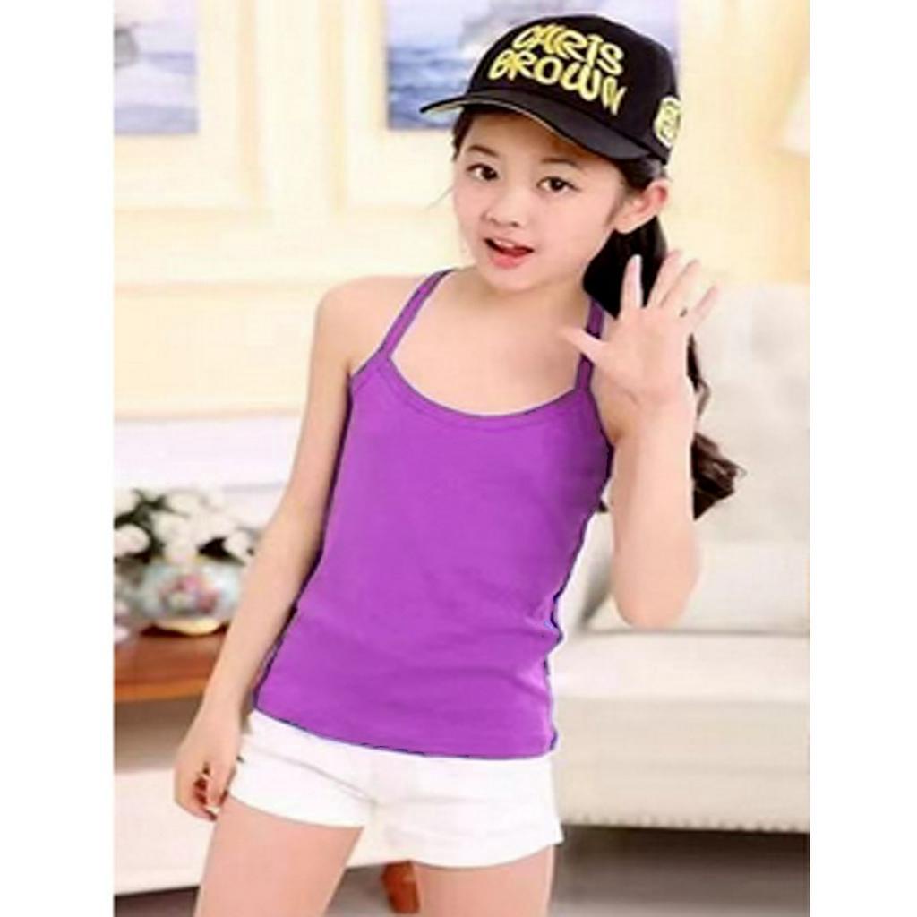 TANKTOP MODIS KEKINIAN ANAK PEREMPUAN USIA 8-12 TAHUN COD