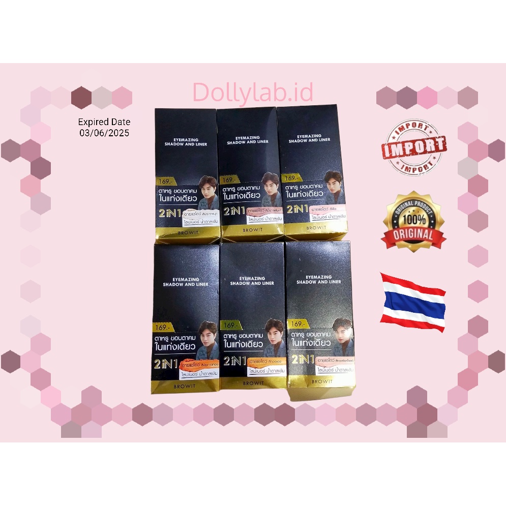 [BEST SELLER] Browit By Nongchat Eyemazing Shadow and Eyeliner 2 in 1 100% ORIGINAL THAILAND