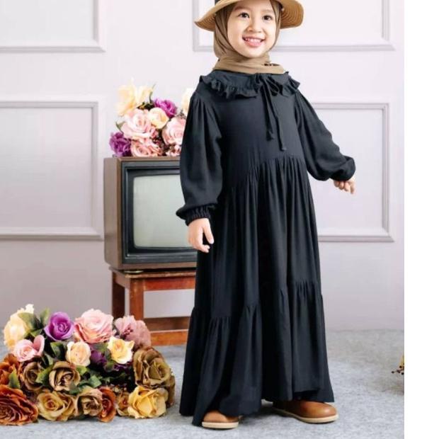 ➼ GAMIS ANAK WARNA PUTIH USIA 2-3-4-5 TAHUN SAHWA KIDS BAHAN KATUN RAYON DRESS MUSLIM ANAK WARNA HIT