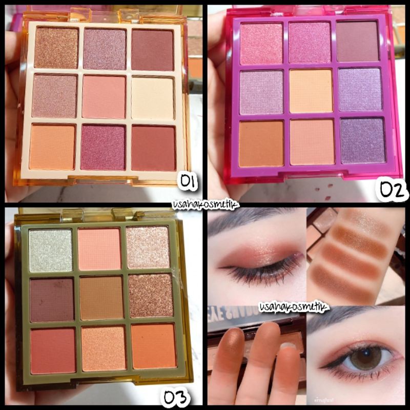 PROMO HOT !!! EYESHADOW 9 WARNA VERSI HAZE DARI IMAN OF NOBLE No. 8342F