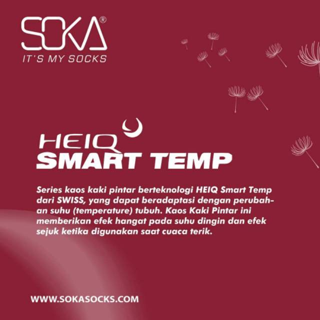 Kaos Kaki Jempol Basic SOKA Heiq Smart Temp Wanita Dewasa