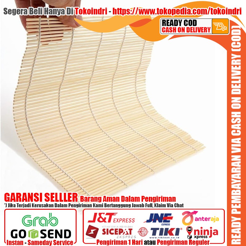 SUSHI BAMBOO ROLLING MATS DIY ALAT PENGGULUNG NASI SUSHI KIMBAB
