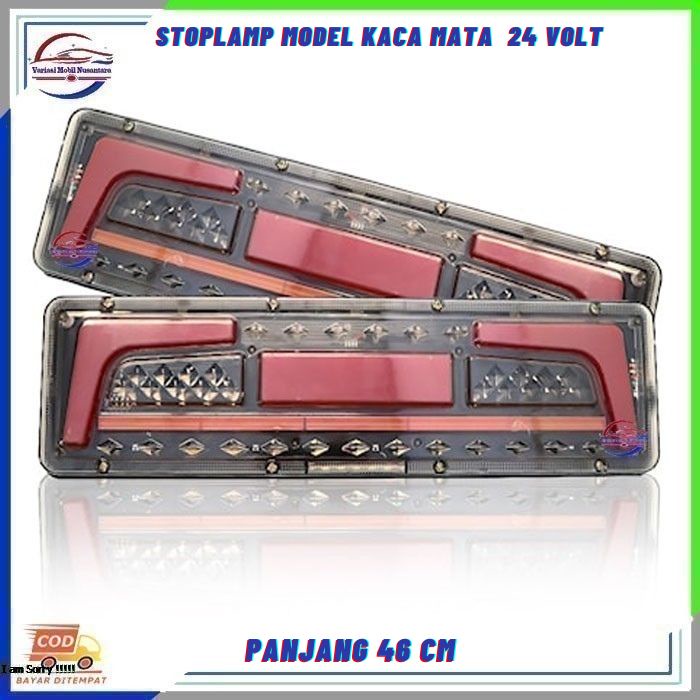 Lampu Led StopLamp Stop lamp Rem Belakang Sein Running Variasi Mobil Truk Truck Canter 24 Volt