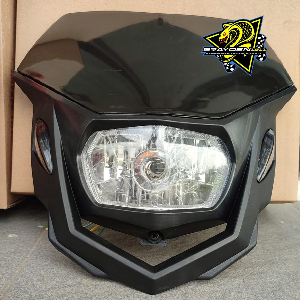 HEADLAMP POLISPORT/LAMPU DEPAN POLISPORT WR155 KLX CRF TRAIL/POLYSPORT/batok lampu polysport