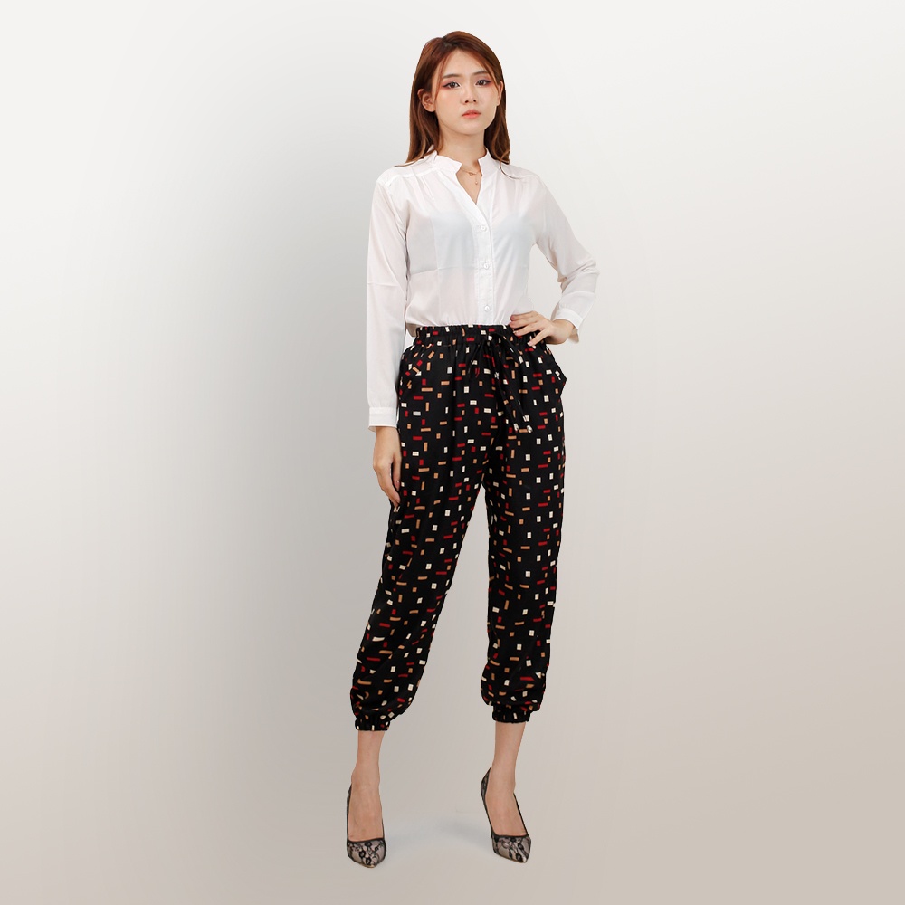 Celana casual santai wanita gaya korea bahan rayon model terbaru - XSHOP Martini
