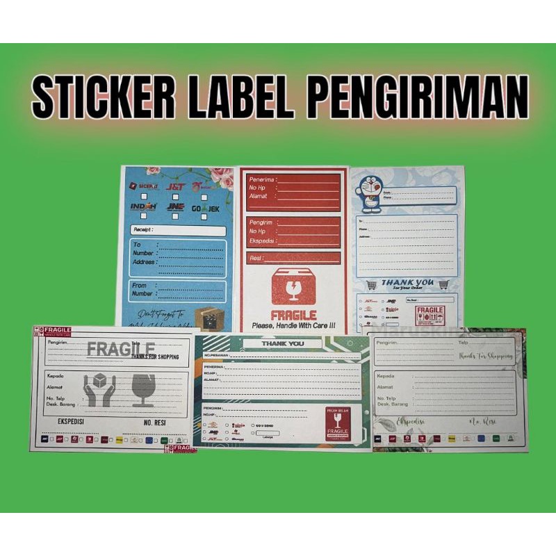 

STIKER LABEL PENGIRIMAN OLSHOP/STIKER LABEL PENGIRIMAN /STIKER PENGIRIMAN OLSHOP