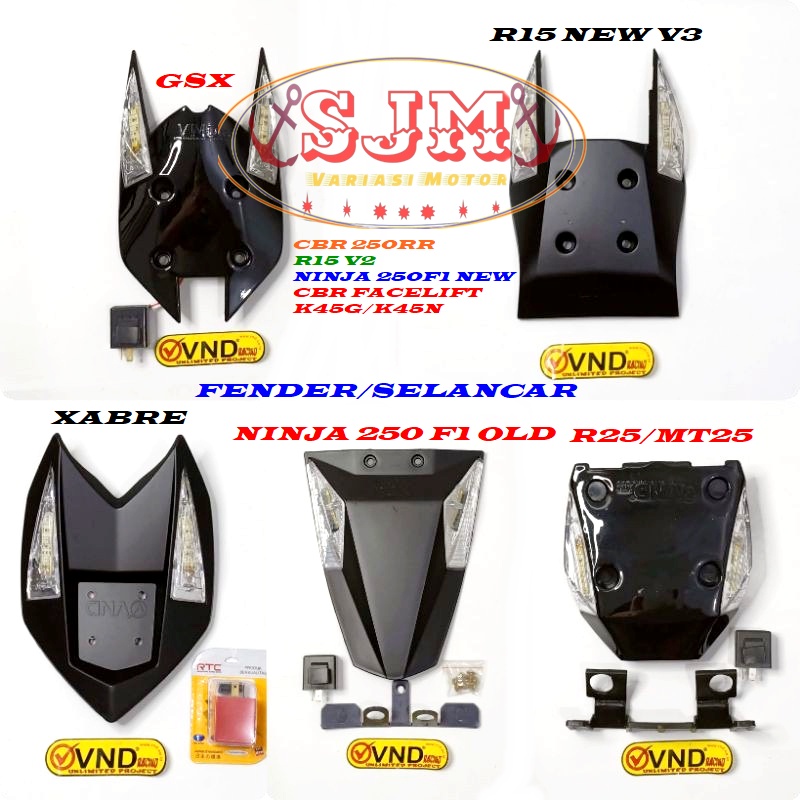 FENDER R15 NEW V3-CB150R NEW-R25-MT 25-XABRE-GSX-NINJA 250 F1-NINJA Z250-CBR150 FACELIFT-NINJA 250 F1 NEW-CBR 250RR-R15 LAMA V2 MHR VND SELANCAR UNDERETAIL STREET FENDER ALL MOTOR BESAR