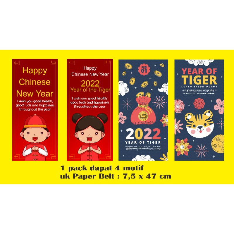 

Paper Belt Imlek Paper Belt Chinese New Year Gift Belt