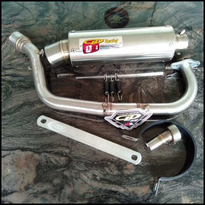 Knalpot Cld Racing Beat Karbu Beat Fi Vario 110 Old Type C1 Bulat