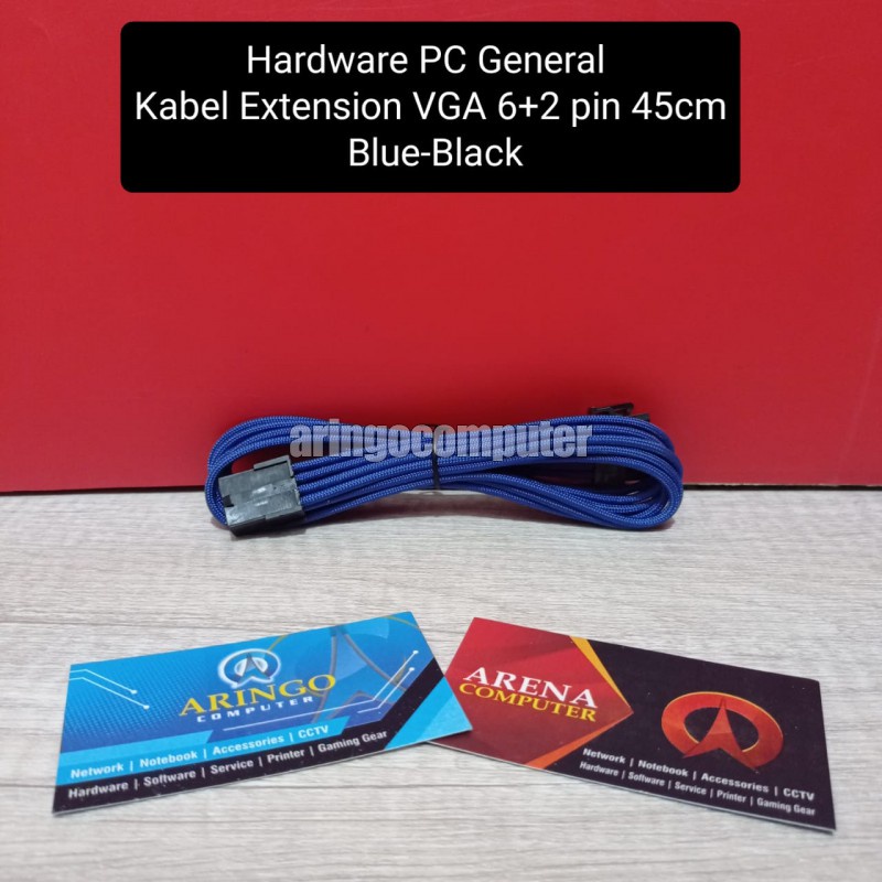 Hardware PC General Kabel Extension VGA 6+2 pin 45cm Blue-Black