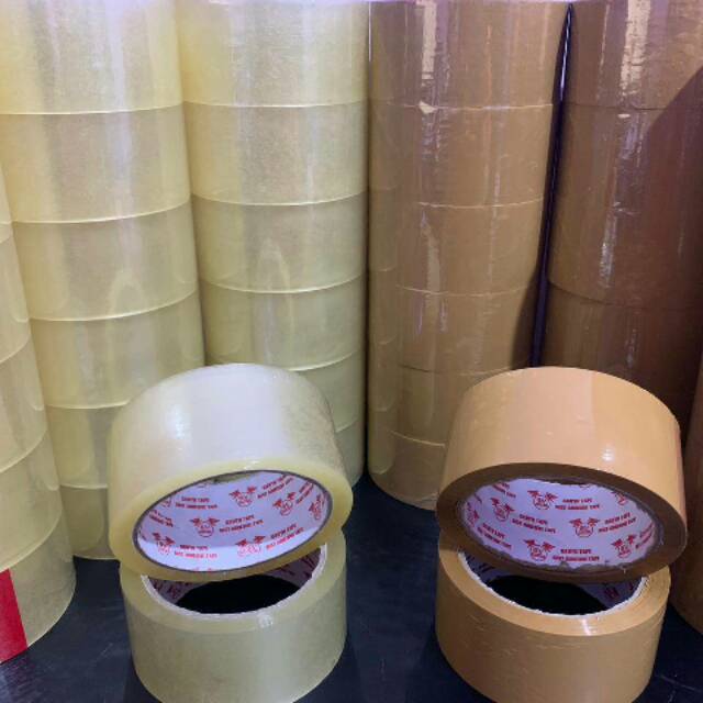 

Lakban bening dan coklat 60 yard