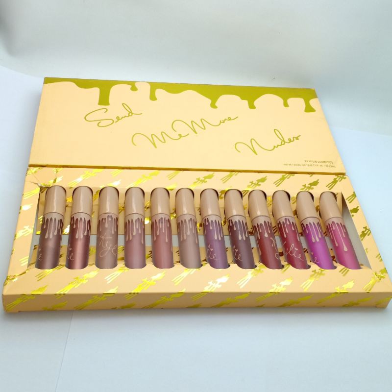 kKYLIE COSMETIC SEND ME NUDES 12PCS bok lebar