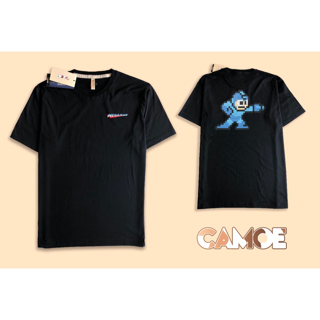 Kaos Tshirt Depan Belakang Mega Man Megaman Pixel