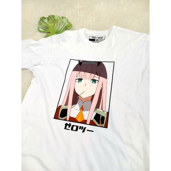 Tshirt Darling In the Franxx Waifu White Anime Manga Zero Two Premium