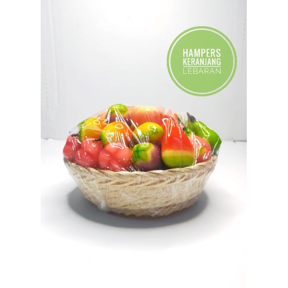 Kue lukchup mini thailand keranjang isi 45 Hampers lebaran Hampers keranjang parcel buah mini idul fitri