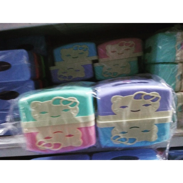 Kotak Tempat Tisu Viola Cindy/Kotak Tisu Box Hello Kitty plastik