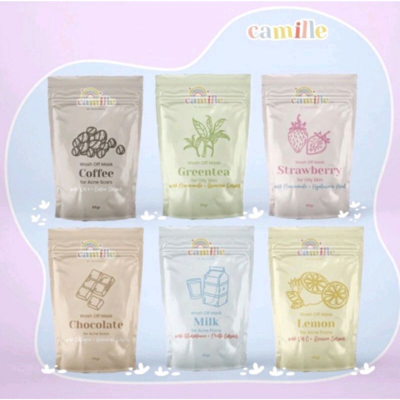 BPOM CAMILLE BEAUTY MASKER WAJAH 25 gr-3